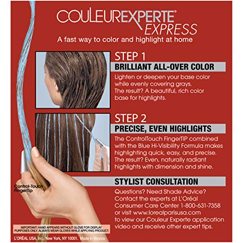 L'Oreal Paris Couleur Experte 2-Step Home Hair Color and Highlights Kit, Toas...