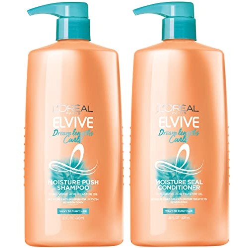 L'Oreal Paris Elvive Dream Lengths Curls Shampoo and Conditioner 2PK, Paraben...