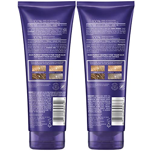 L'Oreal Paris EverPure Brass Toning Purple Sulfate Free Shampoo and Condition...