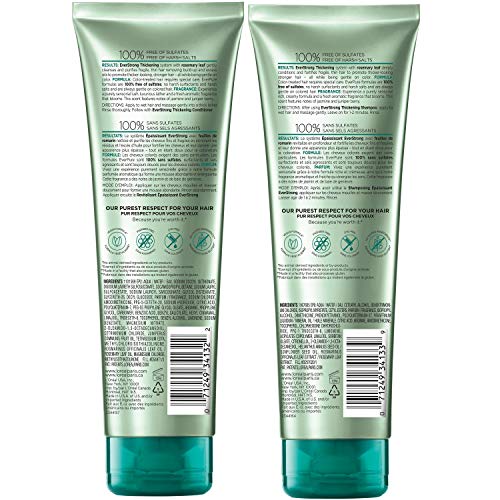 L'Oreal Paris EverStrong Thickening Sulfate Free Shampoo and Conditioner Kit,...