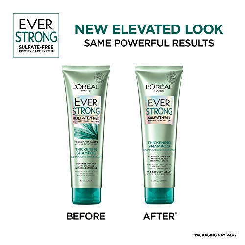 L'Oreal Paris EverStrong Thickening Sulfate Free Shampoo and Conditioner Kit,...