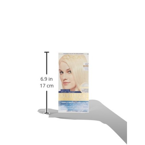 L'Oreal Paris Excellence Creme Permanent Hair Color, 02 Extra Light Natural B...