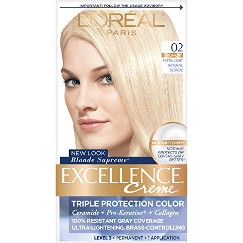 L'Oreal Paris Excellence Creme Permanent Hair Color, 02 Extra Light Natural B...