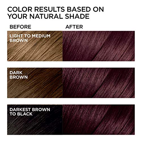 L'Oreal Paris Feria Multi-Faceted Shimmering Permanent Hair Color, 36 Deep Bu...