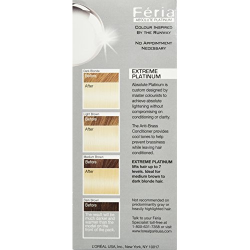 L'Oreal Paris Feria Multi-Faceted Shimmering Permanent Hair Color, Extreme Pl...