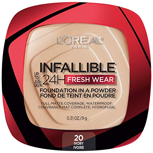 L'Oreal Paris Infallible Fresh Wear Foundation in a Powder, Up to 24H Wear, I...