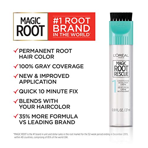L'Oreal Paris Magic Root Rescue 10 Minute Root Hair Coloring Kit, Permanent H...