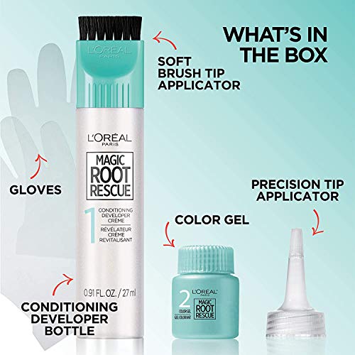 L'Oreal Paris Magic Root Rescue 10 Minute Root Hair Coloring Kit, Permanent H...
