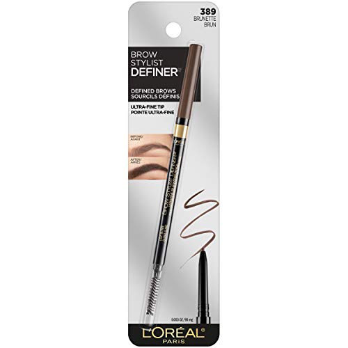 L'Oreal Paris Makeup Brow Stylist Definer Waterproof Eyebrow Pencil, Ultra-Fi...