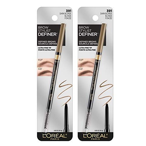 L'Oreal Paris Makeup Brow Stylist Definer Waterproof Eyebrow Pencil, Ultra-Fi...