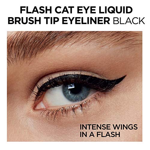 L'Oreal Paris Makeup Infallible Flash Cat Eye Waterproof Liquid Eyeliner, Black