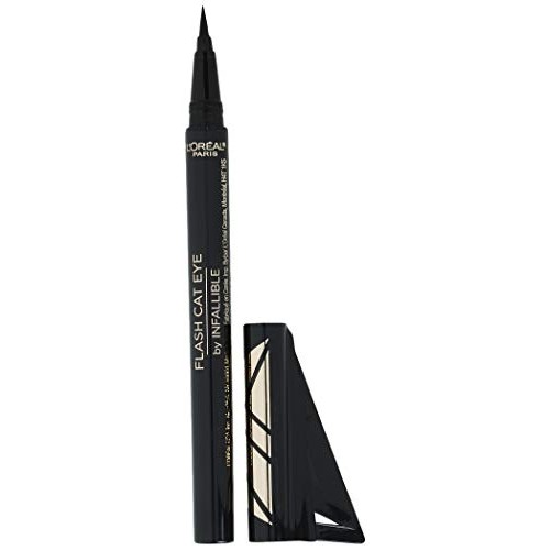 L'Oreal Paris Makeup Infallible Flash Cat Eye Waterproof Liquid Eyeliner, Black