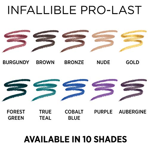 L'Oreal Paris Makeup Infallible Pro-Last Pencil Eyeliner, Waterproof and Smud...