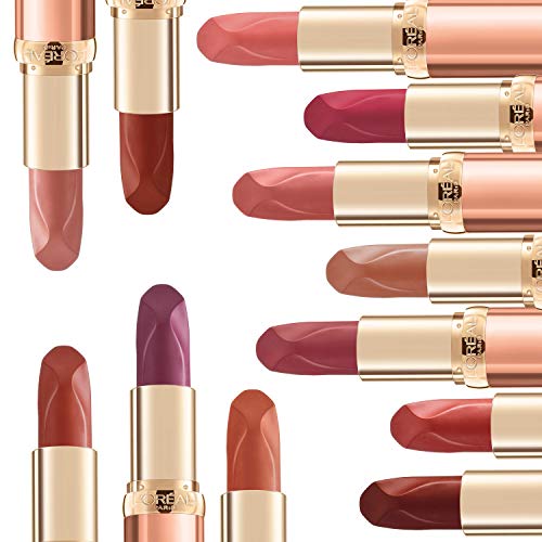 L'Oreal Paris Makeup Les Nus by Colour Riche Lipstick, Bold & Intense Nudes, ...