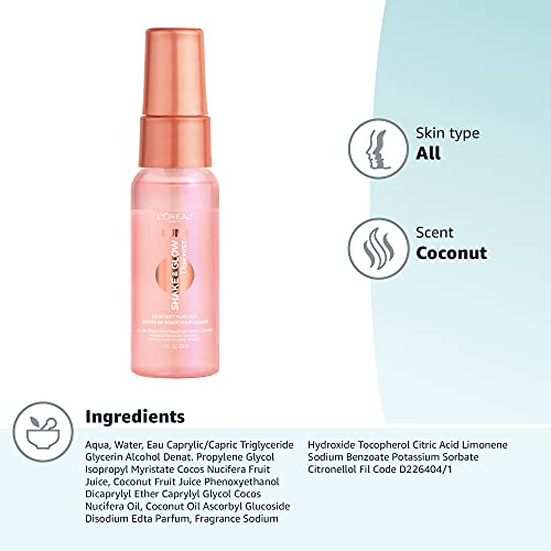 L'Oreal Paris Makeup LUMI Shake and Glow Dew Mist, Hydrating and Soothing Fac...