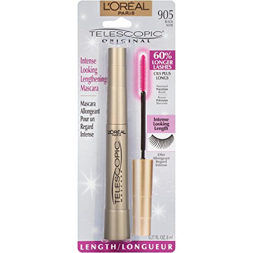 L'Oreal Paris Makeup Telescopic Original Lengthening Mascara, Black, 0.27 Fl ...