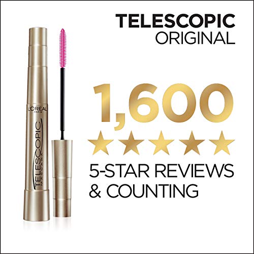 L'Oreal Paris Makeup Telescopic Original Lengthening Mascara, Blackest Black,...