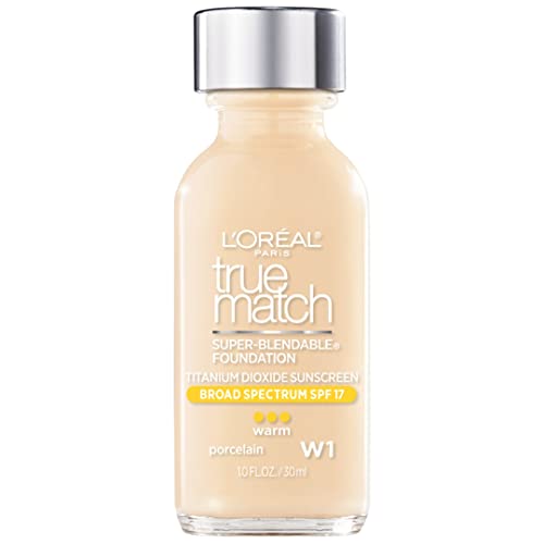 L'Oreal Paris Makeup True Match Super-Blendable Liquid Foundation, Porcelain ...