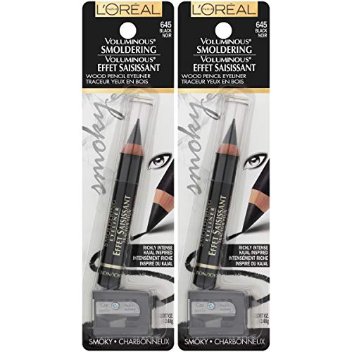 L'Oreal Paris Makeup Voluminous Smoldering Pencil Eyeliner with Custom Sharpe...