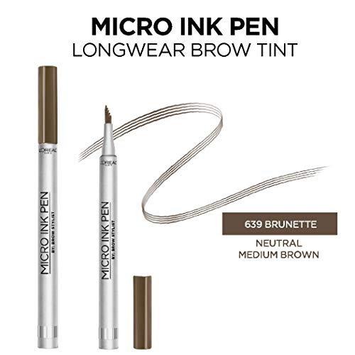 L'Oreal Paris Micro Ink Pen by Brow Stylist, Longwear Brow Tint, Hair-Like Ef...