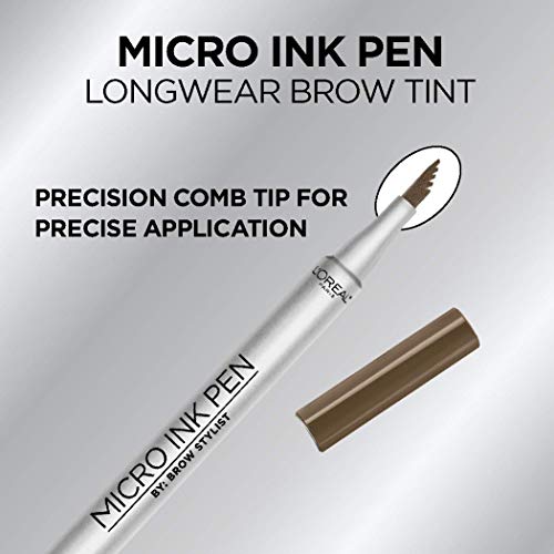 L'Oreal Paris Micro Ink Pen by Brow Stylist, Longwear Brow Tint, Hair-Like Ef...