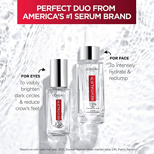 L'Oreal Paris Revitalift Hyaluronic Acid + Caffeine Hydrating Eye Serum with ...