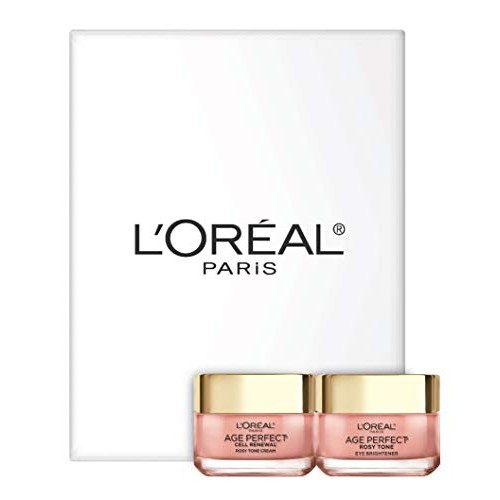 L'Oreal Paris Skin Care Age Perfect Rosy Tone Eye Brightener and Travel Size ...