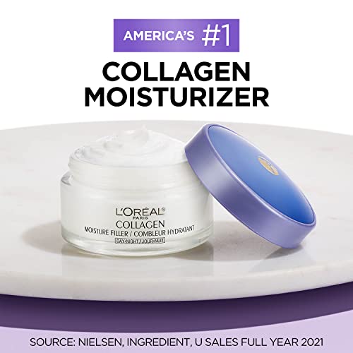 L'Oreal Paris Skincare Collagen Face Moisturizer, Day and Night Cream, Anti-A...