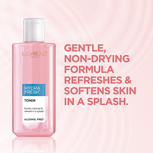 L'Oreal Paris Skincare HydraFresh Toner Face Toner, Alcohol Free Toner with P...