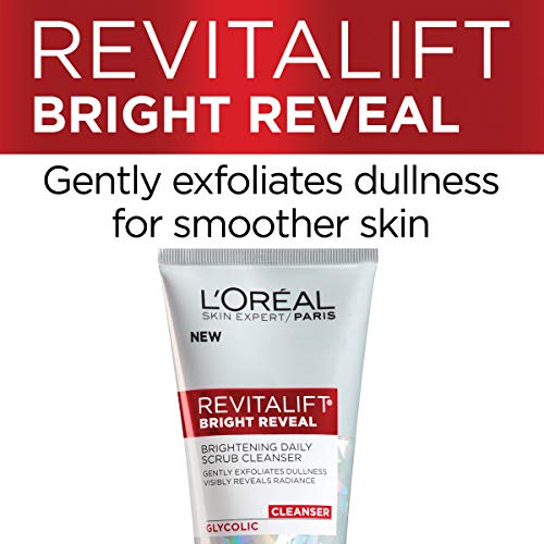 L'Oreal Paris Skincare Revitalift Bright Reveal Facial Cleanser with Glycolic...