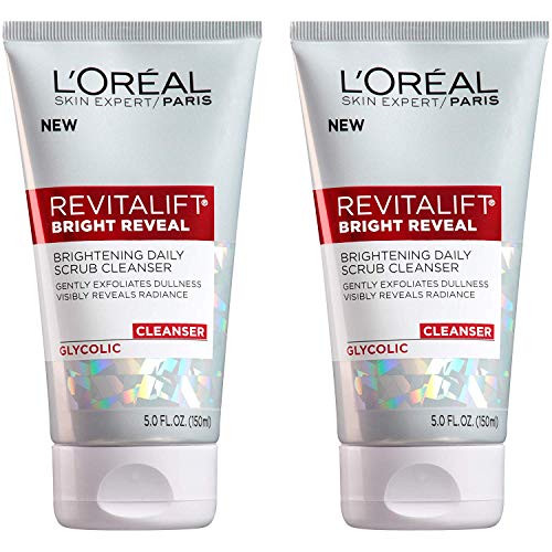 L'Oreal Paris Skincare Revitalift Bright Reveal Facial Cleanser with Glycolic...