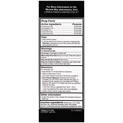 L'Oreal Paris Skincare Revitalift Miracle Blur Instant Skin Smoother Primer, ...
