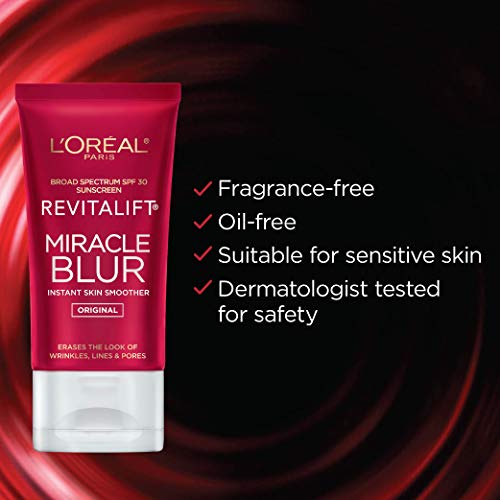 L'Oreal Paris Skincare Revitalift Miracle Blur Instant Skin Smoother Primer, ...