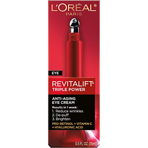 L'Oreal Paris Skincare Revitalift Triple Power Anti-Aging Eye Cream, Under Ey...