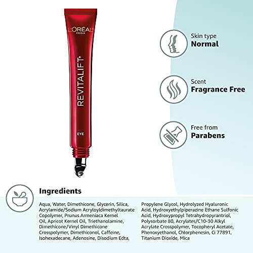 L'Oreal Paris Skincare Revitalift Triple Power Anti-Aging Eye Cream, Under Ey...