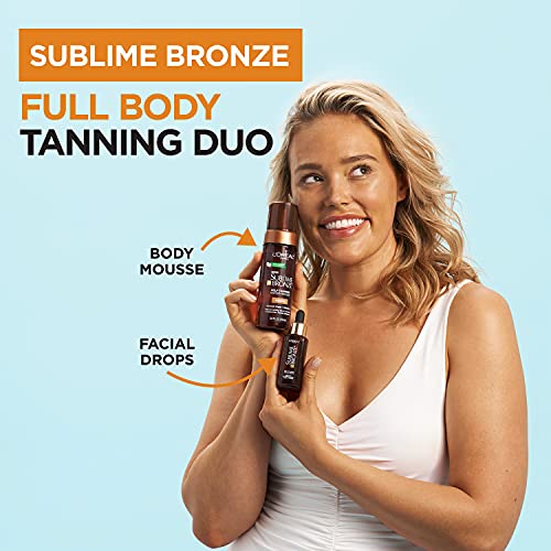 L'Oreal Paris Skincare Sublime Bronze Hydrating Self-Tanning Water Mousse, Qu...