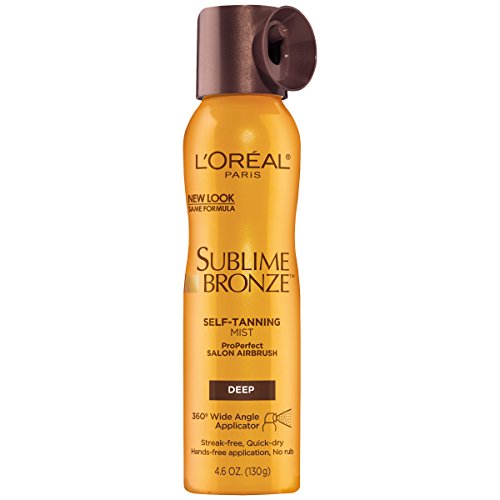 L'Oreal Paris Skincare Sublime Bronze Self Tanning Mist, Deep to Natural Spra...