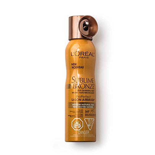 L'Oreal Paris Skincare Sublime Bronze Self Tanning Mist, Medium to Natural Sp...