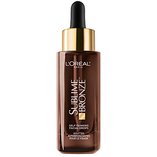 L'Oreal Paris Sublime Bronze Self Tan Drops for Face, Hyaluronic Acid, Self-T...