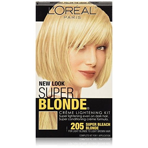 L'Oreal Paris Super Blonde Creme Lightening Kit, 205 Light Brown To Light Blonde