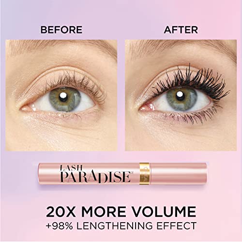 L'Oreal Paris Voluminous Makeup Lash Paradise Mascara, Voluptuous Volume, Int...