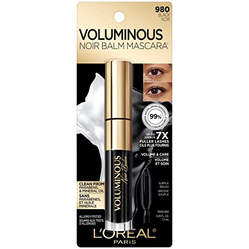 L'Oreal Paris Voluminous Noir Balm Mascara, Volumizing, Caring, Instant Defin...