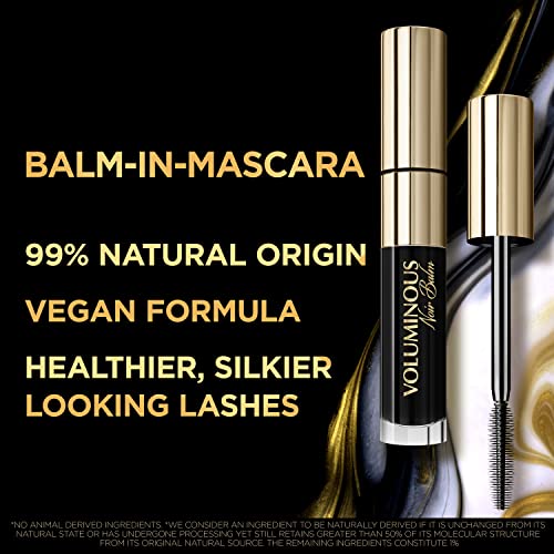 L'Oreal Paris Voluminous Noir Balm Mascara, Volumizing, Caring, Instant Defin...