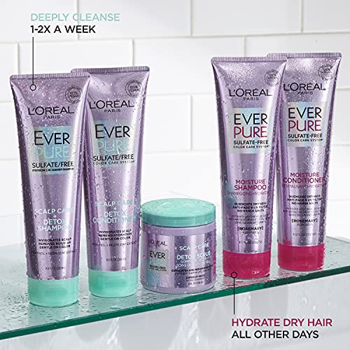 L'Oréal Paris EverPure Moisture Sulfate Free Shampoo and Conditioner for Colo...