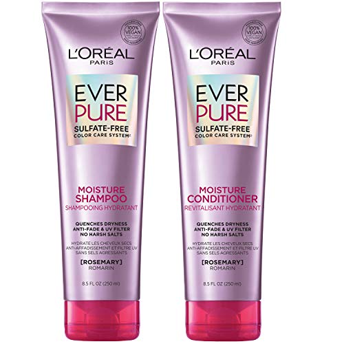 L'Oréal Paris EverPure Moisture Sulfate Free Shampoo and Conditioner for Colo...