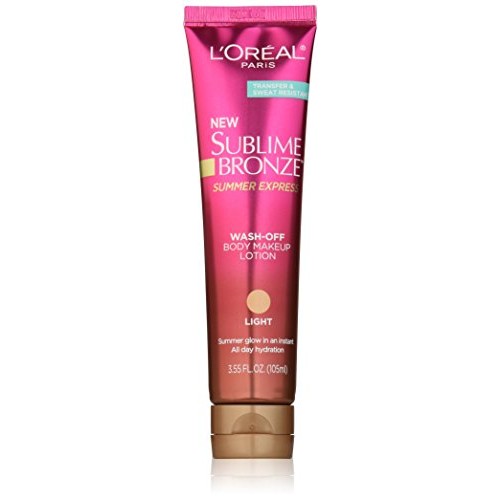 L'Oréal Paris Sublime Bronze Summer Express Body Makeup Lotion, Light, 3.55 f...