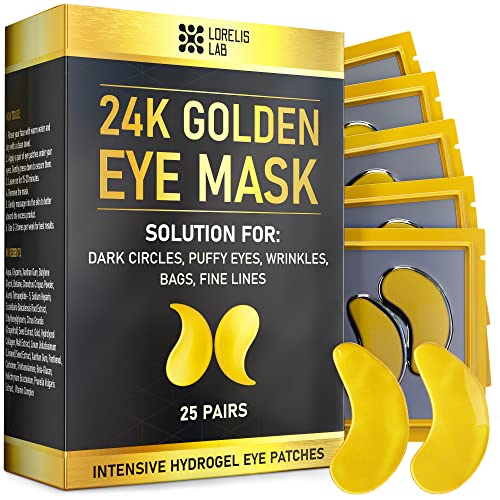 Under Eye Patches - 24K Gold Under Eye Mask for Puffy Eyes, Dark Circles, Eye...