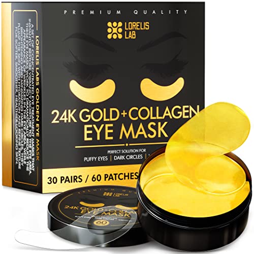 Under Eye Patches - 24K Gold Under Eye Mask for Puffy Eyes, Dark Circles, Eye...