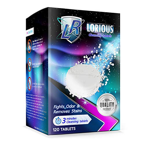 LORIOUS 120 Retainer Cleaner and Denture Cleaner Tablets for 4 Months Supply,...