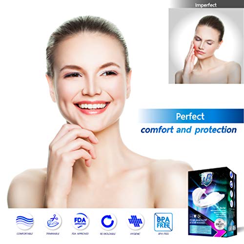 LORIOUS Mouthguard - One Size Fits All Premium Set of 6 BPA Free Moldable, Cu...